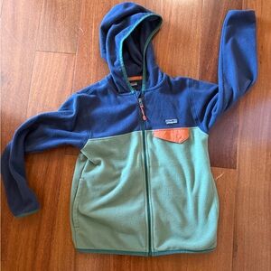 Patagonia Blue and Green Sweatshirt Hoodie